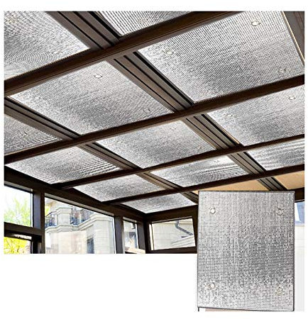 Voile d'ombrage d'extérieur personnalisable, filet d'intimité, isolation de jardin d'hiver, protection solaire épaisse en feuille d'aluminium, pare-soleil de fenêtre de balcon, couverture de pavillon