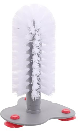 KOMBIUDA Cepillo Accesorios para Tanques de Tortugas para Caparazón de Tortuga con Ventosa Abs Blanco Limpieza Eficaz del Caparazón y Piel Adecuado para Acuarios