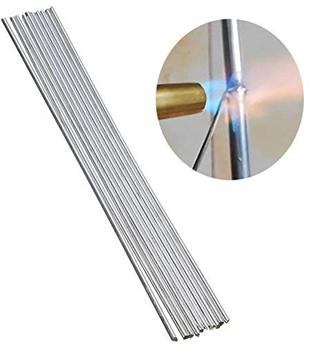 À Basse Température Fil de Soudure en Aluminium, MoreChioce 10Pcs 2x500mm Baguettes de Soudage en Solution de Soudage à Basse Température Fil Fourré de Soudage Universel
