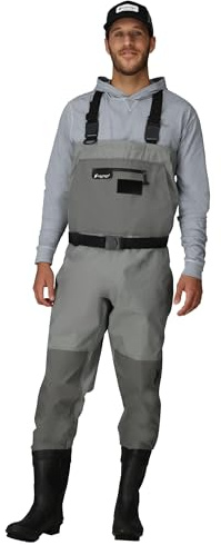 FROGG TOGGS Men's Hellbender PRO Bootfoot Waterproof Fishing Chest Wader for Fishing, Felt Sole, Felt Sole, 10