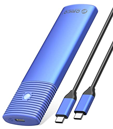 ORICO Aluminum M.2 NVMe SSD Enclosure , Tool-Free 10Gbps USB C Adapter, USB 3.2 M.2 NVMe Reader, External SSD Case Thunderbolt 3 Compatible, Supports 4TB 2230/2242 /2260/2280 PCIe M-Key SSDs-PWM2-G2