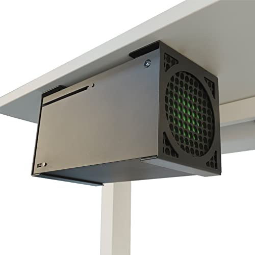 Monzlteck Soporte Debajo del Escritorio para Xbox Series X, Soporte Sigilo para XSX