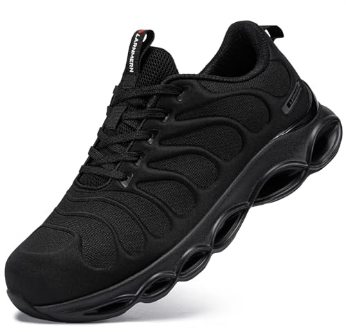 LARNMERN Steel Toe Cap Trainers Men Women Safety Trainers Safety Work Shoe