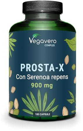 PROSTA-X | 180 Gélules | Prostate & Confort Urinaire Homme | Dosage Élevé & Sans Additifs | Saw Palmetto + Courge + Ortie | Vegavero®