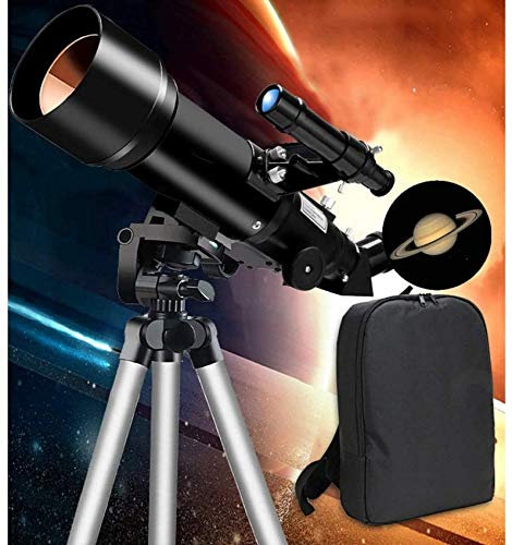 JQQJZLC Teleskop Kinder-Astronomisches Teleskop, Einsteiger-Teleskop, 70 mm Apertur, 400 mm AZ-Montierung, astronomisches Refraktor-Teleskop, das (Farbe: Paket 1) (Paket 3) Teleskop