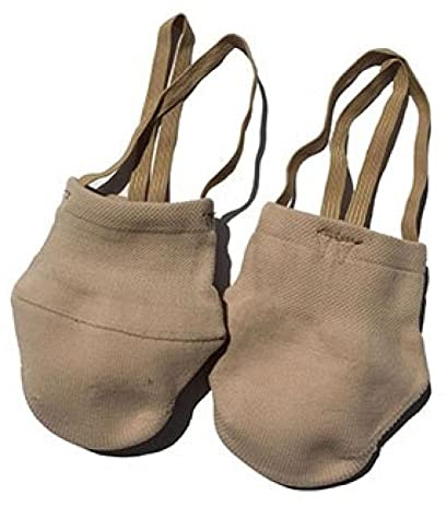 Wudaizhi 2pcs Soft Half Knitted Socks 1 Pair Girls Rhythmic Gymnastics Toe Shoes Elastic Dance Feet Protection Shoes Ballroom Accessories