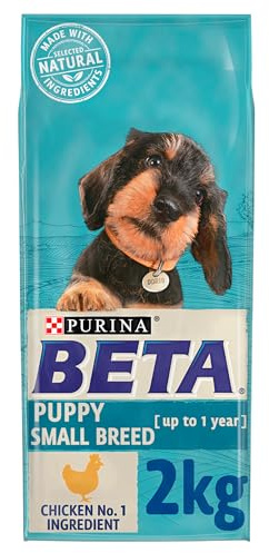 BETA Puppy Small Breed Chicken Dry Dog Food 2kg (Pack of 4)