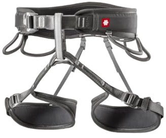 Ocun Twist Grau - Leichter bequemer 3-Schnallen Klettergurt, Größe M-XL - Farbe Grey