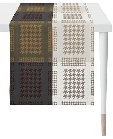 APELT Läufer, Dunkelgrau, Gold, 44x140