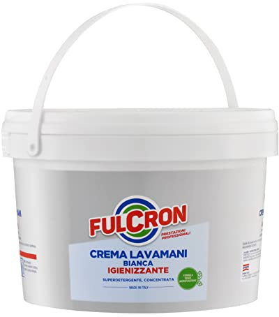 FULCRON 8205 Crema Lavamani Fluida Igienizzante 4 L, Uso Industriale, Bianco
