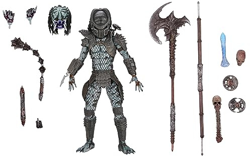 Predator Actionfigur Ultimate Warrior Predator aus Kunststoff, von NECA, in Geschenkverpackung.