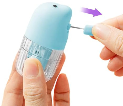 Limpiador de lentes de contacto, estuche de limpieza de lentes, limpiador de soporte de lentes de contacto, estuche de almacenamiento para lentes de contacto con solución de limpieza de lentes,