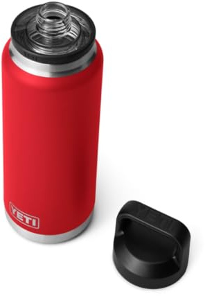 YETI Rambler Flasche Mit Chug-Verschluss, Rescue Red, 36 oz (1 L)