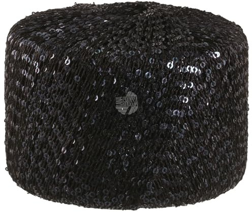 LANA GROSSA Glamour | Beilaufgarn mit Pailletten | Handstrickgarn aus 55% Polyamid und 45% Polyester | 25g Wolle zum Stricken & Häkeln | 115m GarnFB 6