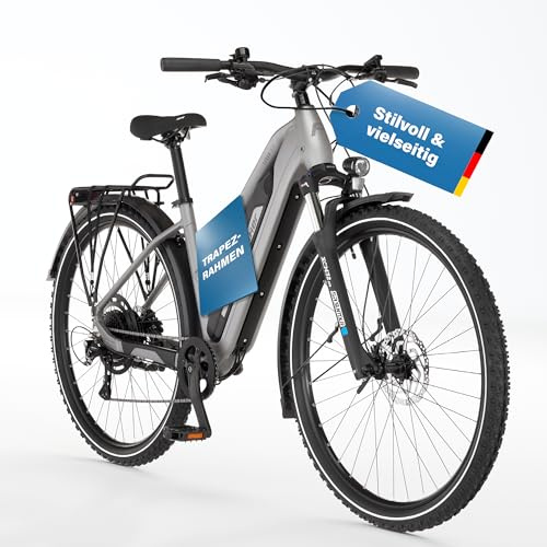 Fischer E-ATB Active Terra 2.2, Bicicleta eléctrica para Hombre y Mujer, RH 45, 688 WH, Motor Trasero 50 NM, 48 V