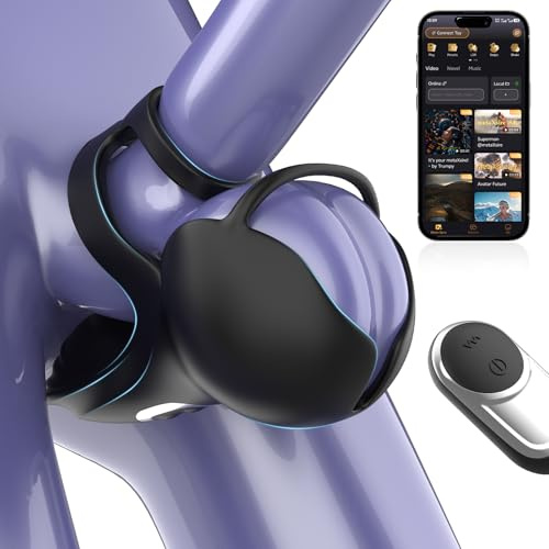 Male Masturbator Male Sex Toys for Men, Vibrating Penis Ring Testicle Toys with 9 Vibrations Cock Ring Balls Stimulator with APP Control, Dick Vibrater Sex toyscouples for Men Cockring Vibrators