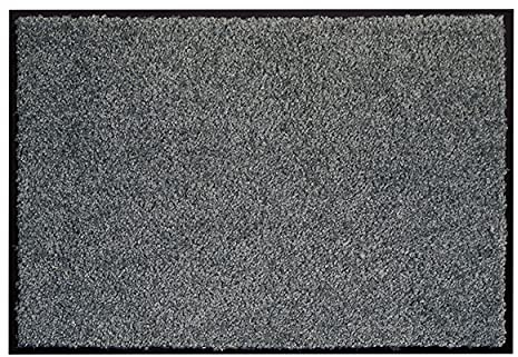 Carpido dörrmatta grå – entrématta inomhus – smutssamlande matta 60 x 90 cm – löpare hall halkfri – vardagsrum dekoration – dörrmatta ren entrématta