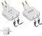 APUKESE Multiprise Plate – Prise Murale Extra Plate 2 Ports USB + 2 Prises – Adaptateur Multiprise Plat – Prise Murale