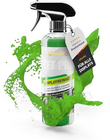 ShinyChiefs TFT PRO - Antistatischer Touchscreen-Reiniger für Verschmutzungen auf Displays im Auto-Cockpit - Schonender Bildschirmreiniger für TFT-, Plasma-, LCD- und Glas-Oberflächen, 500ml