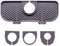 ViWaVee Alfombrilla de silicona para escurrir platos, escurridor de platos para grifo, inserto de fregadero debajo del grifo, organizador para esponjas, cepillos, jabón. (gris)