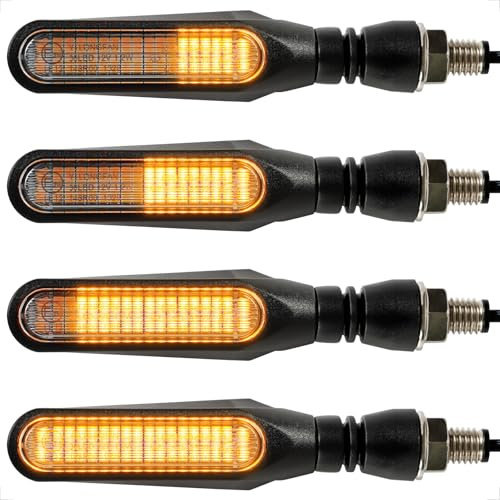 evermotor Motorcycle LED Turn Signal, Mini Indicators Blinkers Light 12V