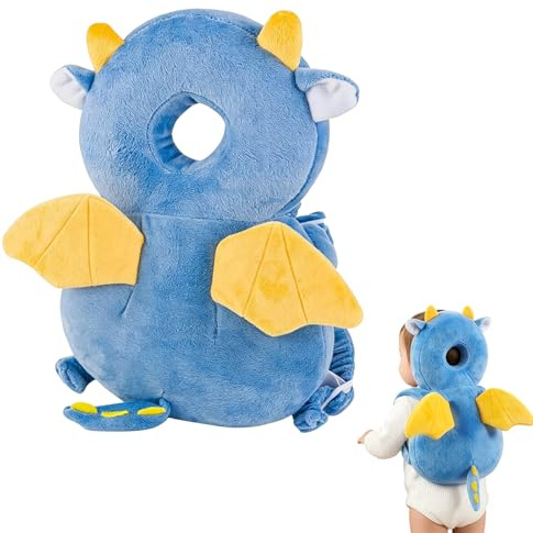 TAGMEIU Baby Head Protector Backpack, Plush Dinosaur (Dinosaur)