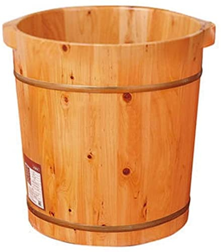 NUBAOzy Foot Tub Wooden Foot Basin Foot Tub, Wood Foot Basin Tub Bucket for Foot Bath, Massage, Spa, Sauna, Soak, Foot Bath Wooden Bucket Foot Spa Foot Bath Wooden Bucket Foot Spa Household Wash Ba