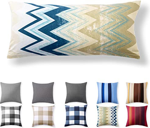 Alreya Renforcé Kissenbezug 40 x 80 cm - 100% Baumwolle mit YKK Reißverschluss, Superweicher Kopfkissenbezug 40x80, Kissenhülle, Wüsten Trugbild, nur Kissenbezug