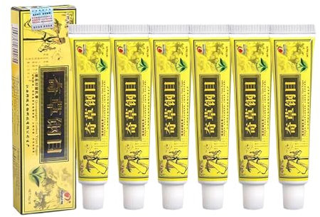 DOOCECIY 6 Stück Natürliche Bio-Creme Hautcreme, Feuchtigkeitsspendende Hautpflege Körpercreme, Natürliche Chinesische Kräutercreme