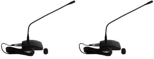 GIWFBQTR 2X Micrófono de Cuello de Cisne para Conferencias con Cable Micrófono de Condensador de Escritorio Micrófono de Condensador de Voz Difusión
