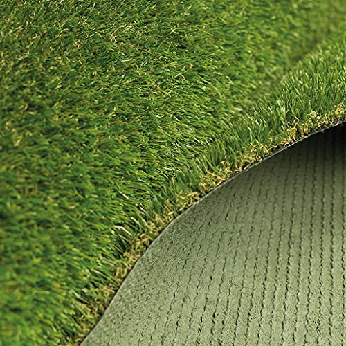 OLIVO.Shop - Erba Sintetica per Esterno, Erba finta, Rotolo, Effetto Vero Prato Sintetico 30 mm LUXURY GRASS GREEN (1x9 mt)