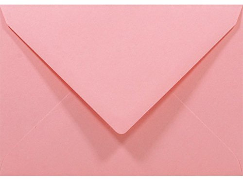 Netuno 100x Umschlag Pink DIN C6 11,4 x 16,2 cm 80g Rainbow Papier-Briefumschlag farbig Rosa Einladungsumschlag bunt für Hochzeit Geburtstag Weihnachten Briefkuvert bunt envelope pink