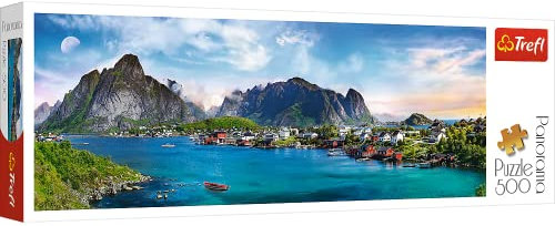 Trefl 916 29500 EA 500 Teile, Panorama, Premium Quality, für Erwachsene und Kinder ab 10 Jahren 500pcs Lofoten Archipelago Norway, Coloured