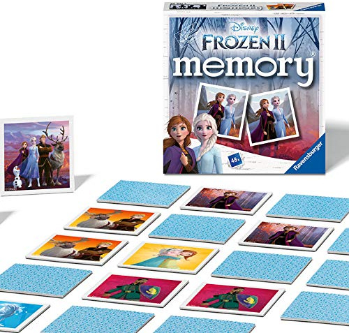 Ravensburger Disney Frozen 2 Mini Memory Game for Kids, Matching Pairs Card Game, 48 Cards, 2 to 6 Players, Ages 3 Years and Up