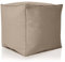 Green Bean Outdor Pouf-Hocker 40x40x40cm mit EPS-Perlen Füllung - Erweiterung & Addon für Sitzsäcke: Fußhocker Fußkissen - Bodenkissen Kinder & Erwachsene - Fußablage Sitzkissen Taupe