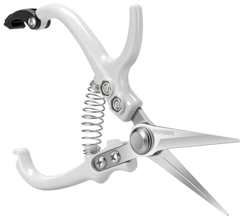 VIVOSUN Pruning Shears for Gardening, Lightweight Plant Pruners for Gardening, Garden Scissors for Cutting Flowers, Trimming Branches, Indoor Plant Scissors, Stylish Garden Gifts for Women
