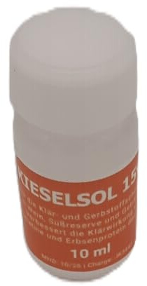 Kieselsol 15%, 10ml Flasche für Weinherstellung und Met, Klärmittel für 10-20 Liter,Exclusiv Handel, Aachen