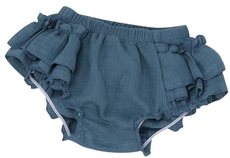Raopuzi Cubrepañal Bebe Niña de Lino Algodón Cubre Pañales con Volantes Ruffles Bloomers Bragas de Verano de Color Sólido Pantalones Cortos para Niñas Y Bebés Pantalon Holgados Ropa Recien Nacido