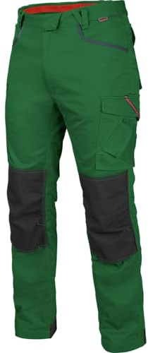 WÜRTH MODYF Bundhose Stretch X - professionelle Arbeitshose für Herren - Bundhose mit Reißverschluss - in der Größe 48 in Grün
