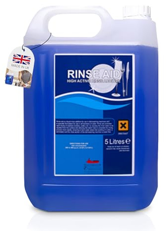 We Can Source It Ltd – 2 x 5L Professional Glasswasher & Dishwasher Rinse Aid – Fast-Drying, Streak-Free Finish, Anti-Limescale Formula – Ideal for Restaurants, Bars, Hotels & Commercial Kitchens