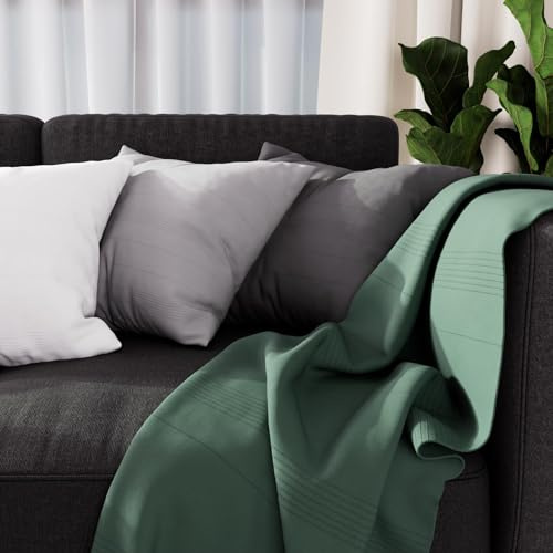 Soleil d'ocre Adele Plaid, Grün, 140 x 200 cm