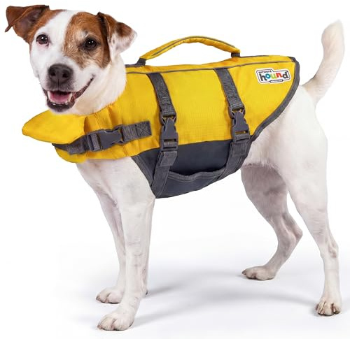 Outward Hound Granby Splash - Chaleco Salvavidas para Perros, Color Amarillo, Talla S