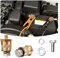 CGEAMDY Batteriepoladapter Paar, Auto Batterie Messing Poladapter Positive Negative, Kabel Batteriepoladapter, Messing-Batteriepoladapter für Lithium-Autobatterien