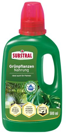 Substral Flüssigdünger für Grünpflanzen & Palmen - 500 ml, Mindert Nährstoffmangel, Fördert Wachstum & Blattgrün, grün