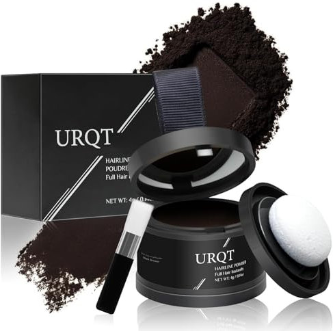 Magic Hairline Shadow - Instantly Thicken Thinning Hair, Water & Sweat Resistant Hairline Powder Mascara for Women and Men (# Dark Brown)