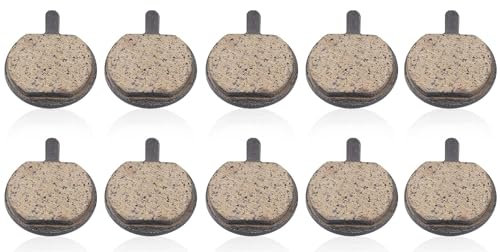 Yrlehoo Lot de 5 paires de plaquettes de frein à disque, plaquettes de frein de vélo, rondes, pour VTT, en Métal