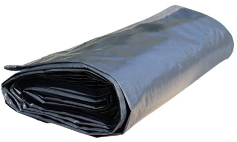 EDG by AQUALUX INTERNATIONAL - Bache Piscine Hivernage pour Piscine 500 x 300 cm - Forme Ovale - 130 g/m² - Coloris Gris Silver Bleu