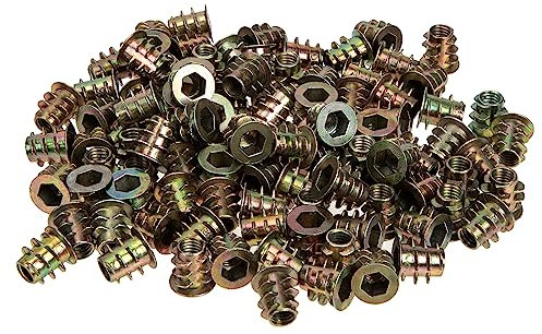 MUCKLILY 100piezas Atornillables Para Madera Insertos Roscados Conector De Fijación Roscado Para Muebles De Madera