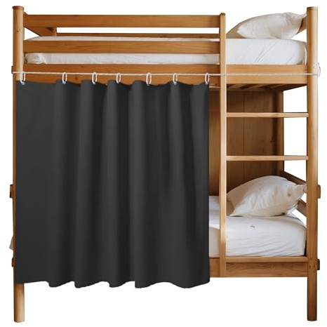 Hoce Bottom Blackout Bunk Bed Curtains Home Dorm Privacy Canopy Single Twin Bunk Bed Tents Drapes