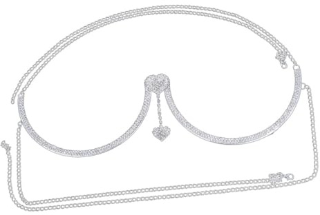 Gatuida Cadena Corporal de Sujetador con Colgante Doble de Circonitas para Mujer Joyería Elegante y Duradera para Fiestas y Ocasiones Especiales